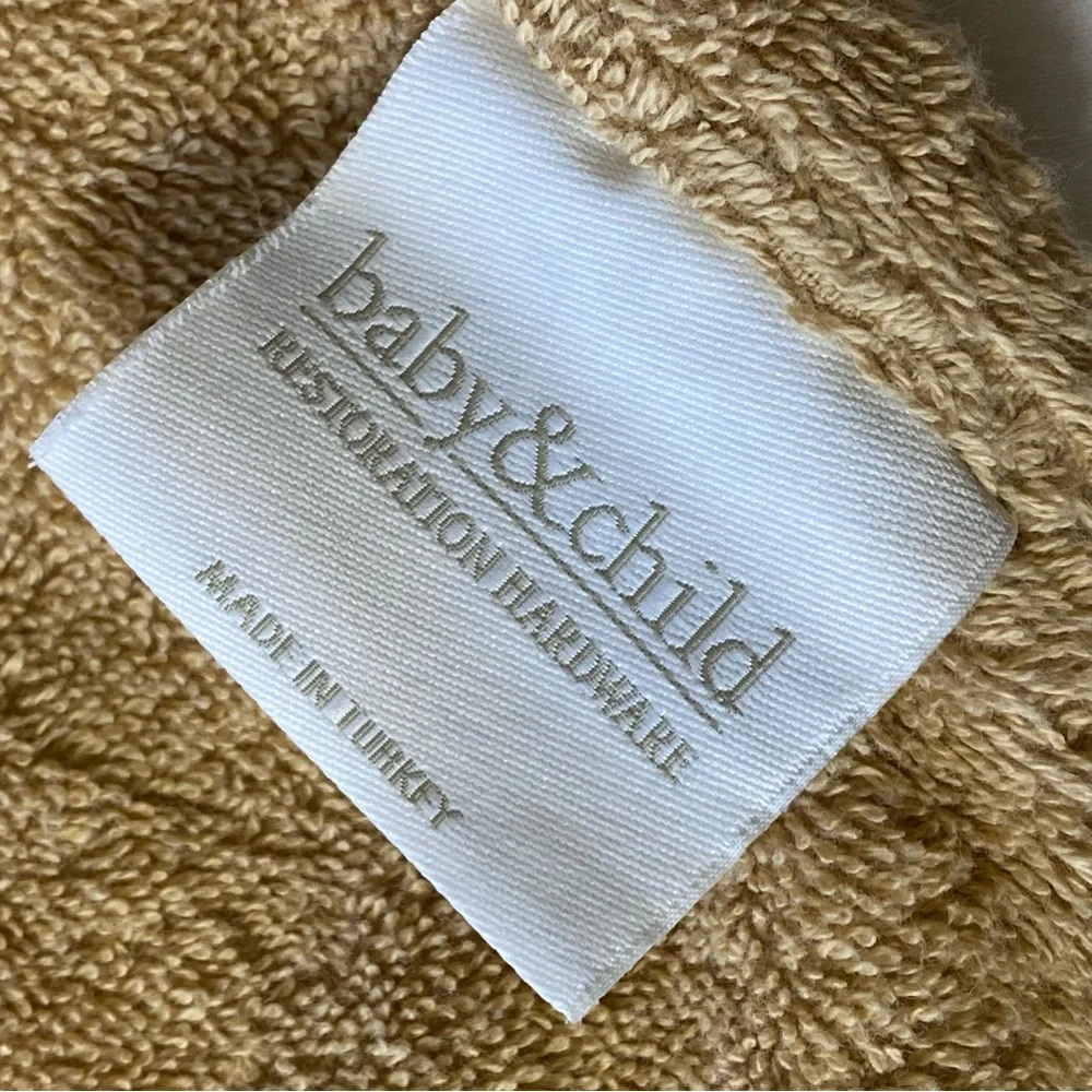Restoration Hardware Baby and Child Brown Dog Hooded Towel Baby Bryce
